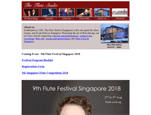 Tablet Screenshot of flute.com.sg